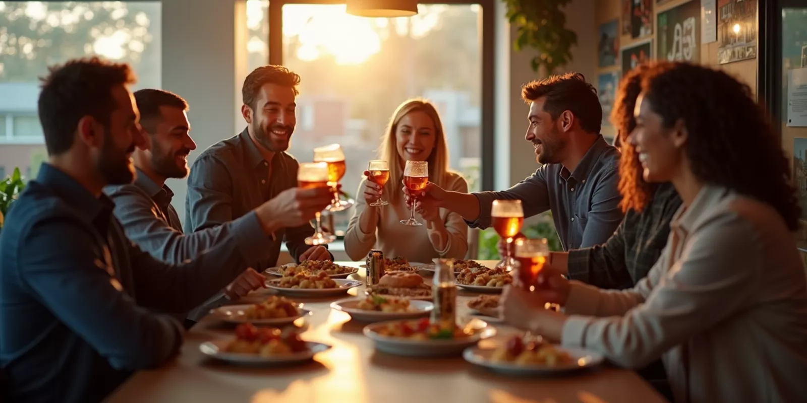 Celebrar logros del equipo en el sector inmobiliario